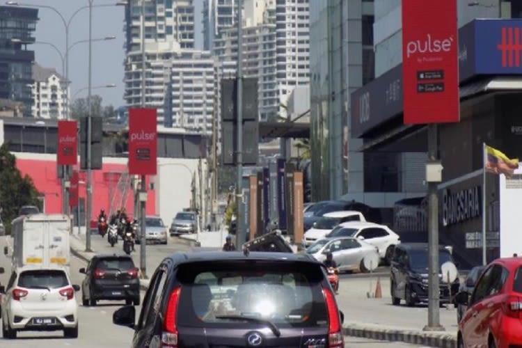 13 Panel Digital Street Bunting Billboard at Jalan Maarof 1, Bangsar, Kuala Lumpur (in front Bangsar Village)