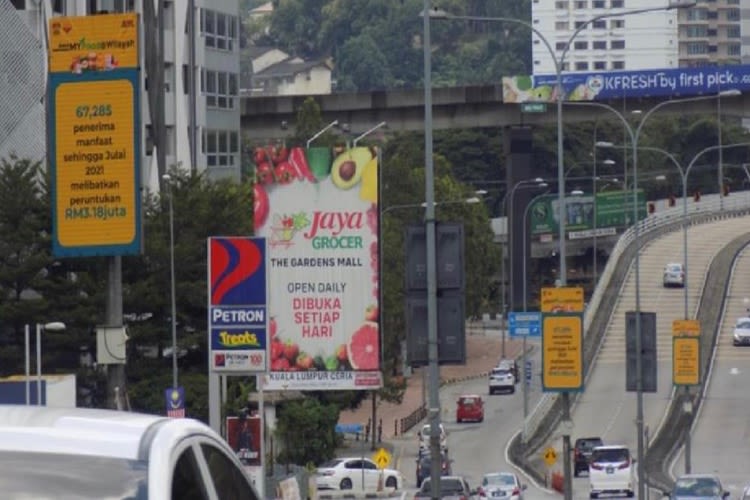 13 Panel Digital Street Bunting Billboard at Jalan Maarof 1, Bangsar, Kuala Lumpur (in front Bangsar Village)