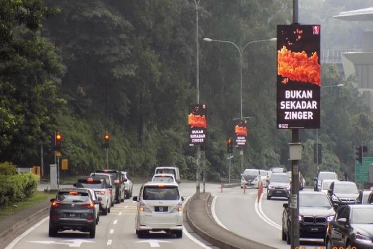 13 Panel Digital Street Bunting Billboard at Jalan Maarof 2, Bangsar, Kuala Lumpur (in front BSC)