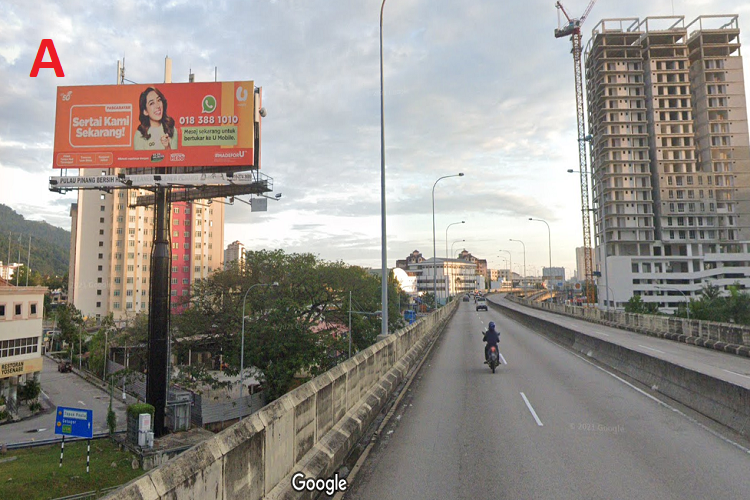 2 Sided Unipole Billboard at Jalan Tun Dr Awang, Jalan Sultan Azlan Shah, Bayan Lepas, Penang