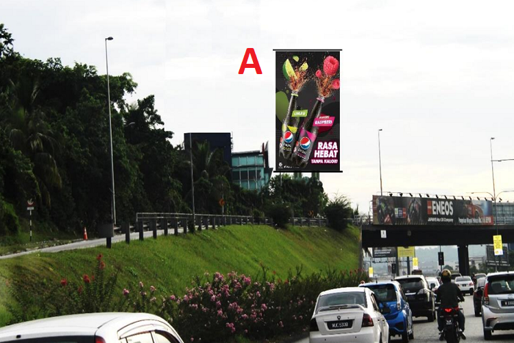 1 Sided Digital Screen Billboard at Federal Highway, Selangor