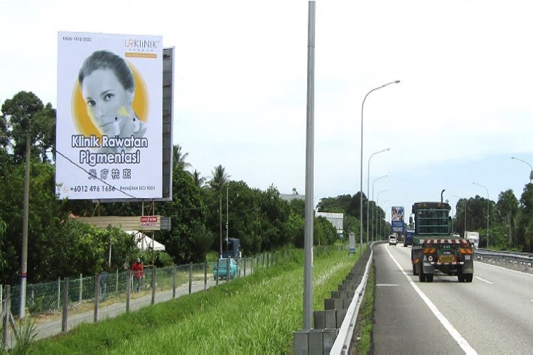 1 Sided Minipole Billboard at NSE Highway KM 223.6, Changkat Jering, Perak