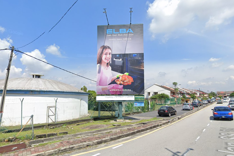 1 Panel Vertical Minipole Billboard at Jalan SS 24/9, Petaling Jaya, Selangor (at traffic junction near Megah Rise Mall)