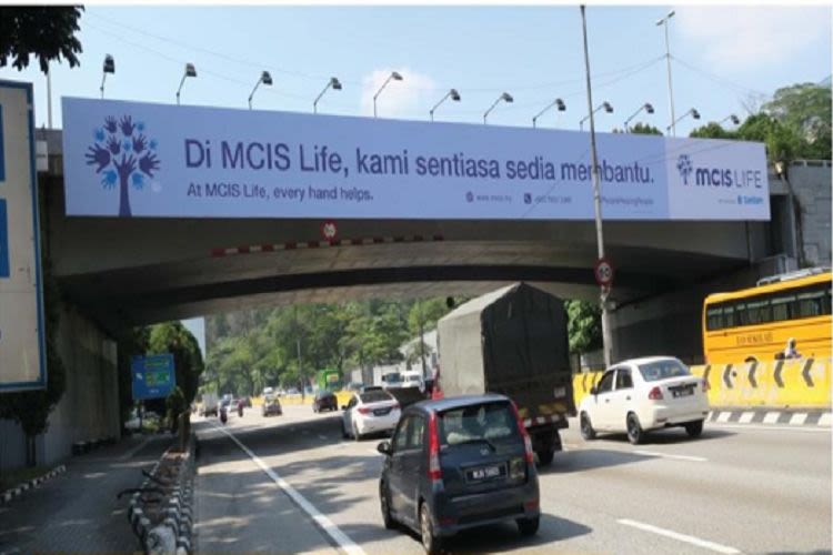 2 Sided Overhead Bridge Billboard at Jalan Kuching near Royal Domain Sri Putramas II, Kuala Lumpur