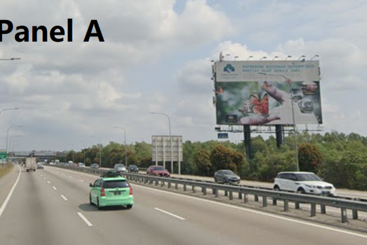 2 Sided Twinpole Billboard at ELITE Highway KM19.1, Puchong, Selangor