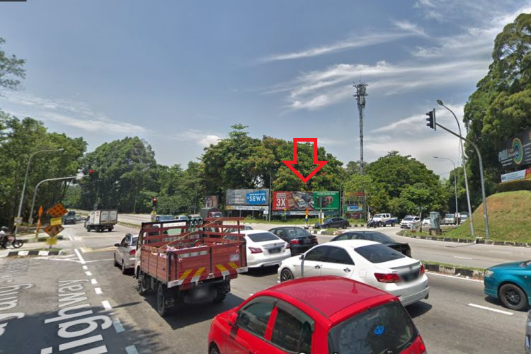 1 Sided Free Standing Billboard at Kepong, Kuala Lumpur