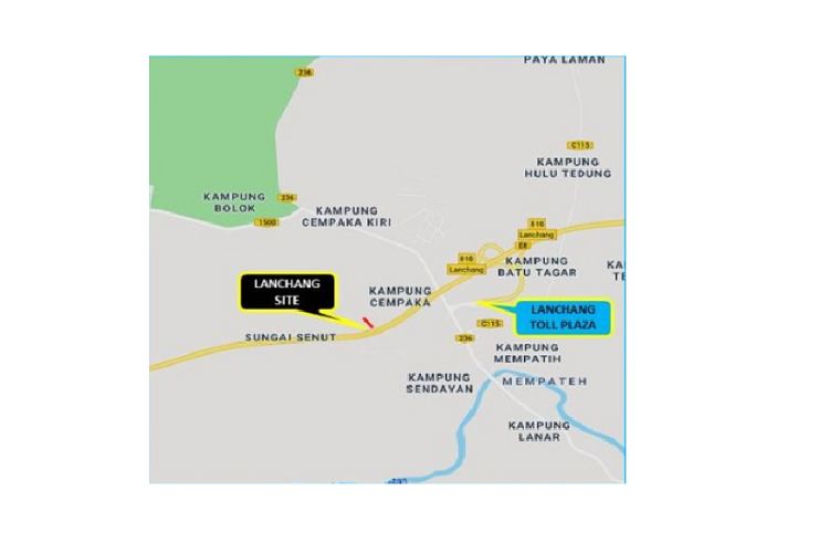 East Coast Expressway, Lancang KM97.3, Pahang