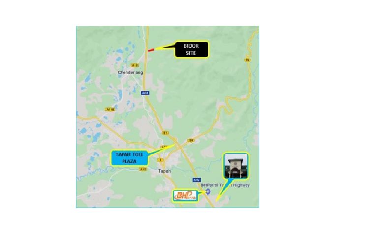 North South Expressway KM320.3, Bidor, Perak