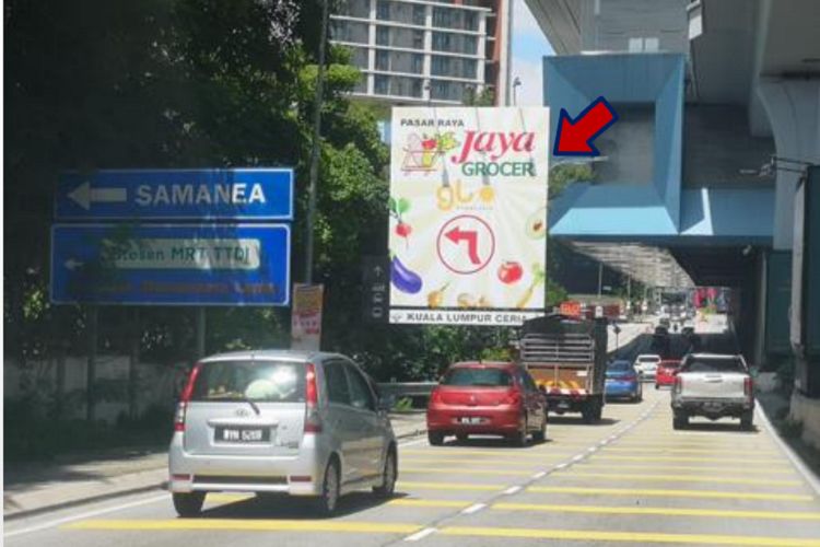 1 Panel Free Standing Billboard at Jalan Damansara, Kuala Lumpur, Selangor (near Urban Orchard Kuala Lumpur)