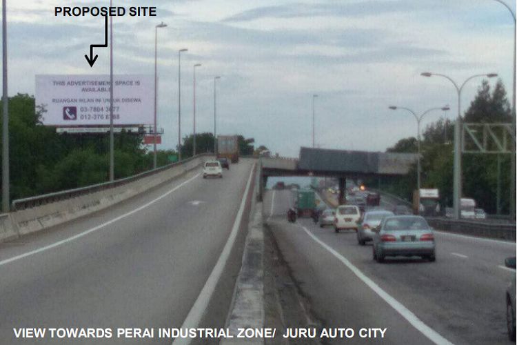 Plus Highway Penang (KM140.3) next to Perai Industrial Zone, Penang