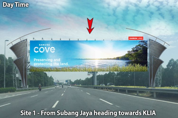 2 Sided Giant Gantry Billboard at Elite Highway, R&R Dengkil (KM24.2), Selangor