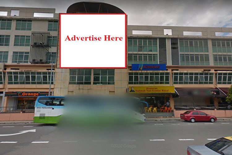 1 Sided Wall-Banner Billboard at Harbour City Building, Sabah