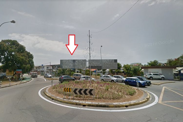 1 Sided Free Standing Billboard at Bornion Roundabout at Jalan Maktab Gaya, Sabah