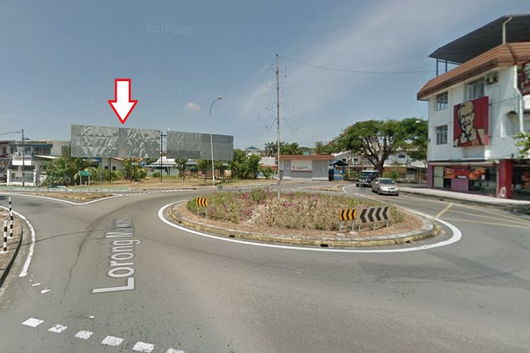 Bornion Roundabout at Jalan Maktab Gaya, Sabah