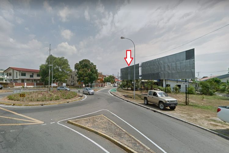 Bornion Roundabout at Jalan Maktab Gaya, Sabah