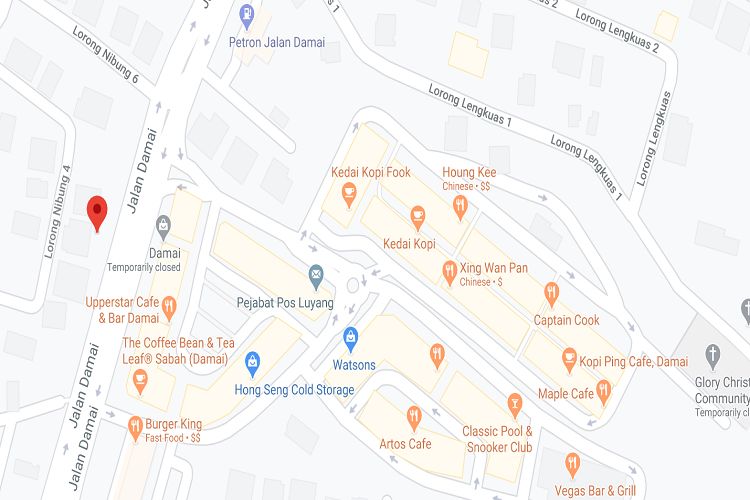 Junction of Jalan Kolam near Damai Plaza, Sabah