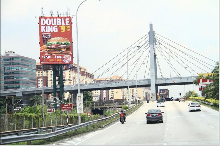 1 Sided Twinpole Billboard at Federal Highway - PJ Icon 2 (Kontena Nasional Opposite Icon City), Selangor