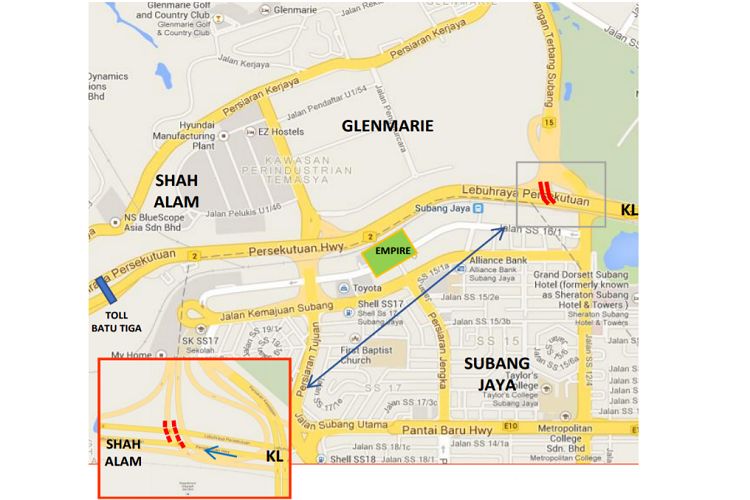 Subang Airport Flyover, Federal Highway (KM26.0) (A), Selangor