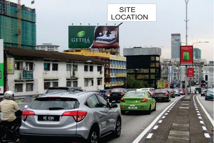 1 Sided Spectacular Billboard at Jalan Loke Yew, Kuala Lumpur