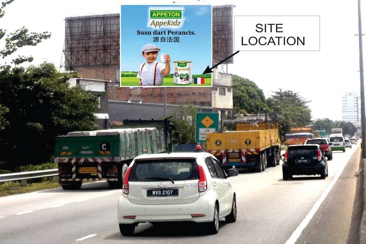1 Sided Wall-Banner Billboard at Jalan Besar /Sungai Besi, Serdang, Selangor