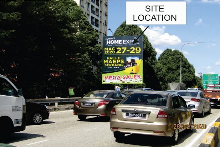 1 Sided Unipole Billboard at Jalan Besar, The Mines (A), Selangor
