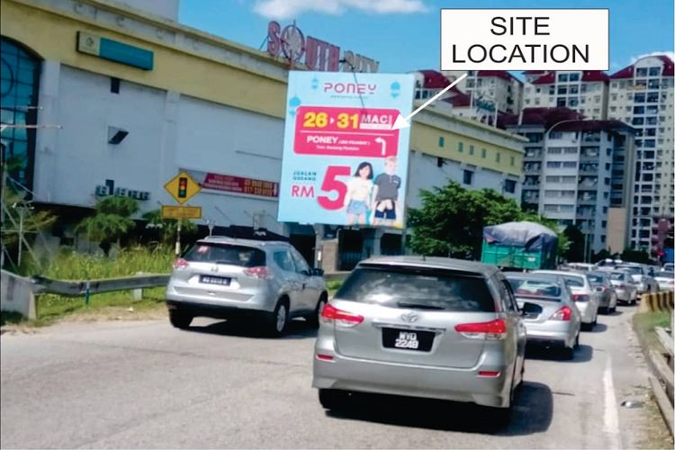1 Sided Minipole Billboard at Jalan Besar, South City Plaza (A), Selangor