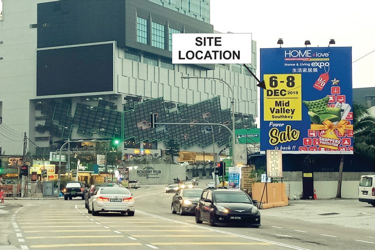 1 Sided Minipole Billboard at Jalan Dato Sulaiman / Jalan Seladang, Johor Bahru, Johor