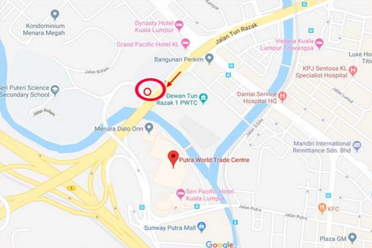 Lebuhraya Sultan Iskandar, Kuala Lumpur (near Putra World Trade Centre)