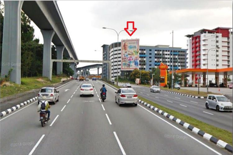 1 Panel Vertical Unipole Billboard at Jalan Cheras, Kuala Lumpur