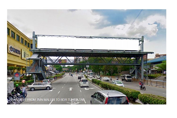 2 Sided Overhead Bridge Billboard at Jalan Cheras, Kuala Lumpur