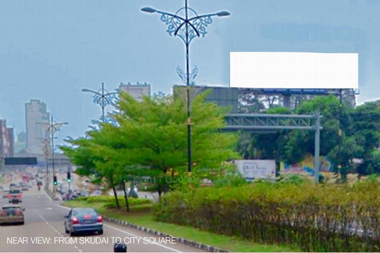 2 Sided Unipole Billboard at Jalan Tun Abdul Razak near Dangga City Mall, Johor