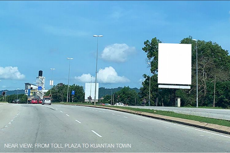 2 Sided Unipole Billboard at Jalan Sungai Lembing 6KM from Kuantan Toll Plaza & 5KM to town, Pahang