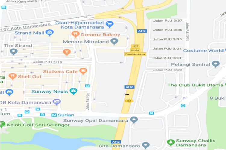 NKVE Highway KM19, Petaling Jaya, Selangor (to Subang)