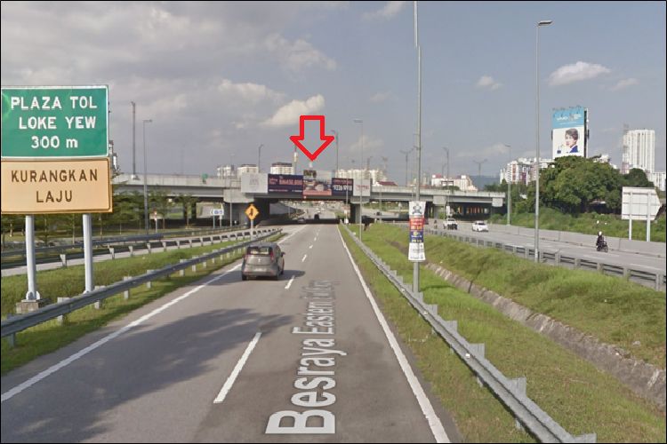 Besraya Highway near Jalan Loke Yew Toll to KL City & Cheras, Kuala Lumpur