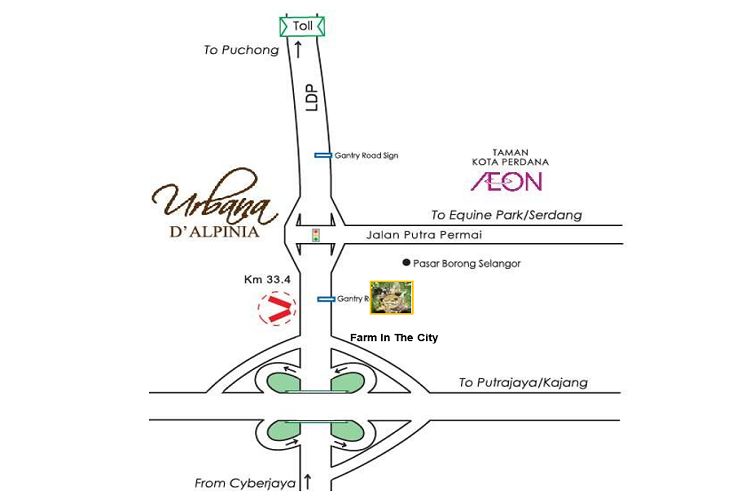 Putrajaya to Jalan Putra Permai (LDP KM33.4), Selangor