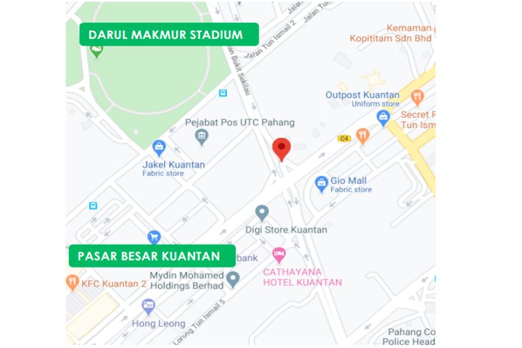 Intersection of Jalan Tun Ismail & Jalan Bukit Sekilau, Pahang