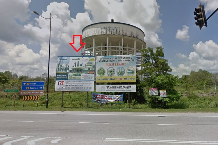 1 Sided Free Standing Billboard at Jalan Kuantan, Pahang