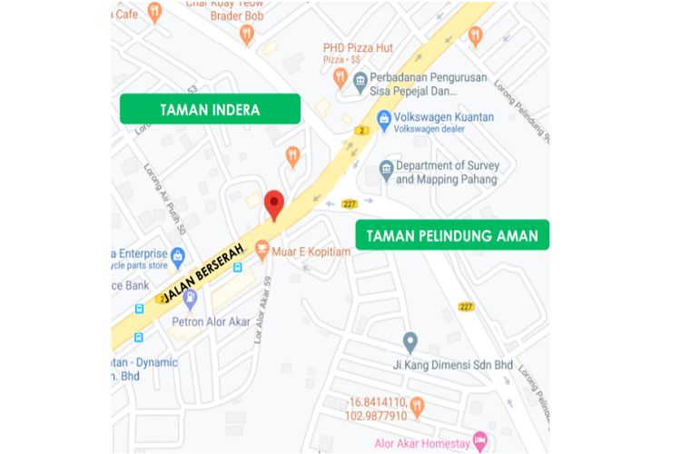 Jalan Berserah, Pahang