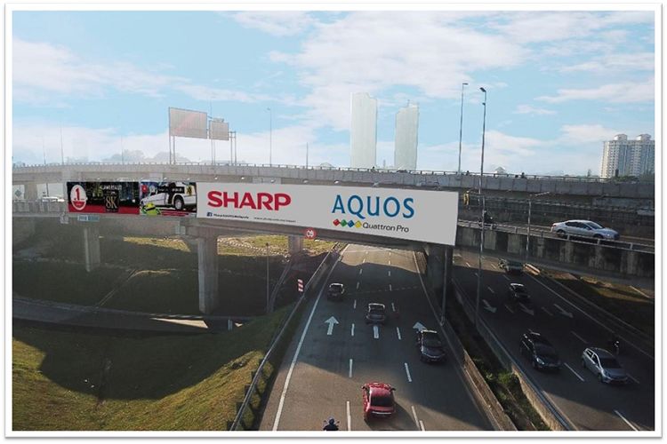 1 Sided Overhead Bridge Billboard at Gombak/Sentul Pasar, DUKE KM5.0 B, Kuala Lumpur