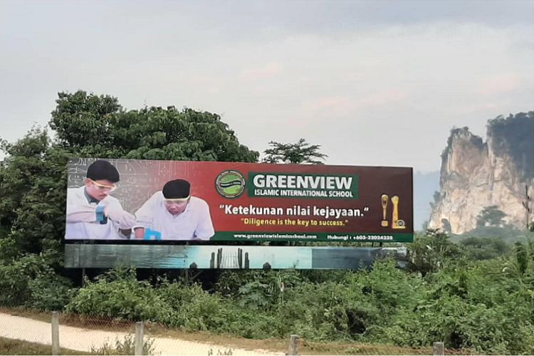 1 Sided Free Standing Billboard at KM192.2 Bangan Serai, Perak