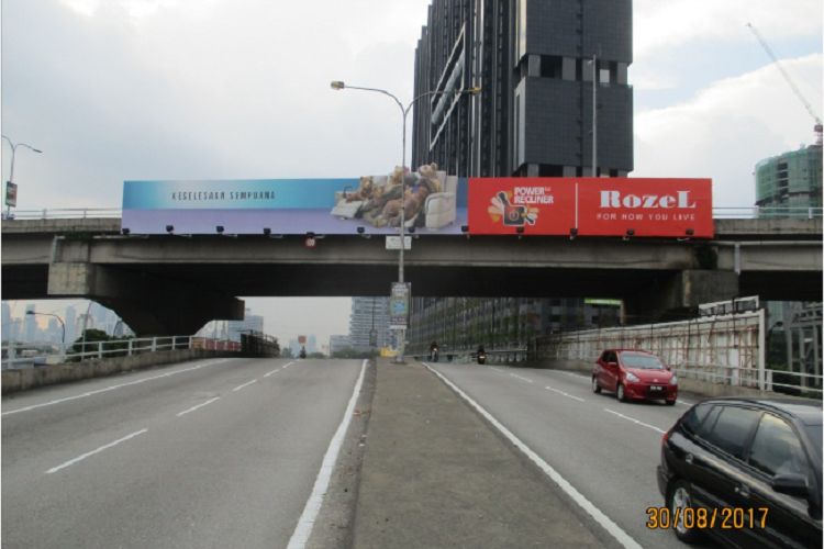 2 Sided Overhead Bridge Billboard at MRR2 (near Ampang Point), Kuala Lumpur