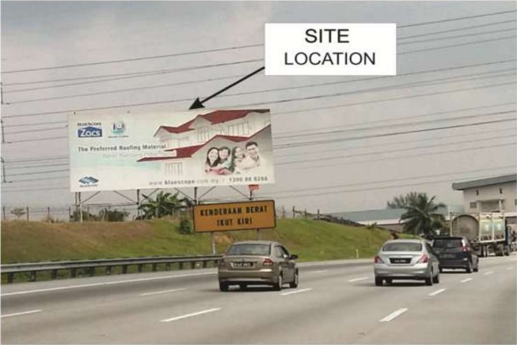 1 Sided Free Standing Billboard at Sungai Buloh near Bukit Rahman Putra (KM452.7), Selangor
