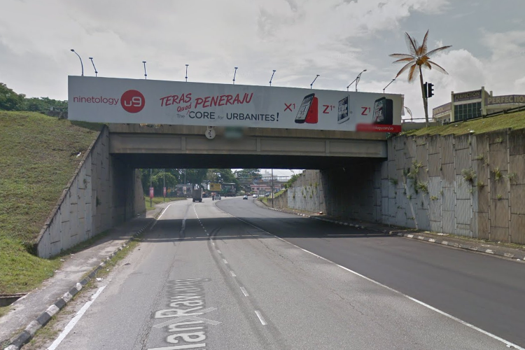 2 Sided Overhead Bridge Billboard at Jalan Rawang Junction to Rawang Industrial, Selangor