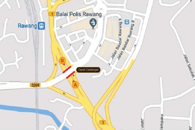 Jalan Rawang Junction to Rawang Industrial, Selangor