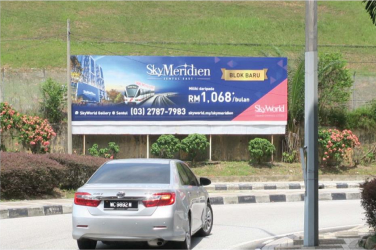 1 Sided Free Standing Billboard at Jalan Pantai Bahru (B), Kuala Lumpur