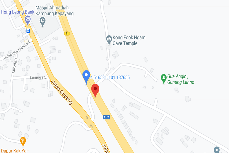 NSE KM288.1 Simpang Pulai, Gopeng, Perak (SB-off side, after Simpang Pulai Toll Plaza)