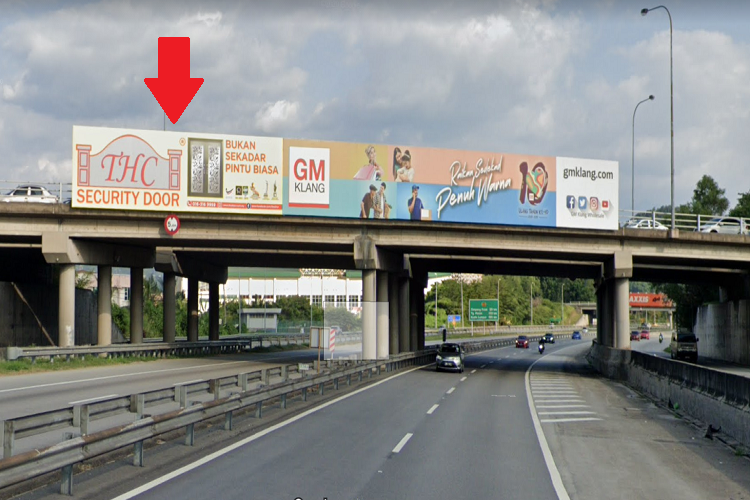 1 Sided Overhead Bridge Billboard at NSE Highway KM274.35 (AA), Ipoh, Perak