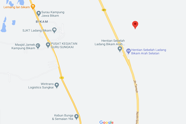 KM347.50 near Ladang Bikam layby to Bidor Interchange & Tapah Rest Area, Perak