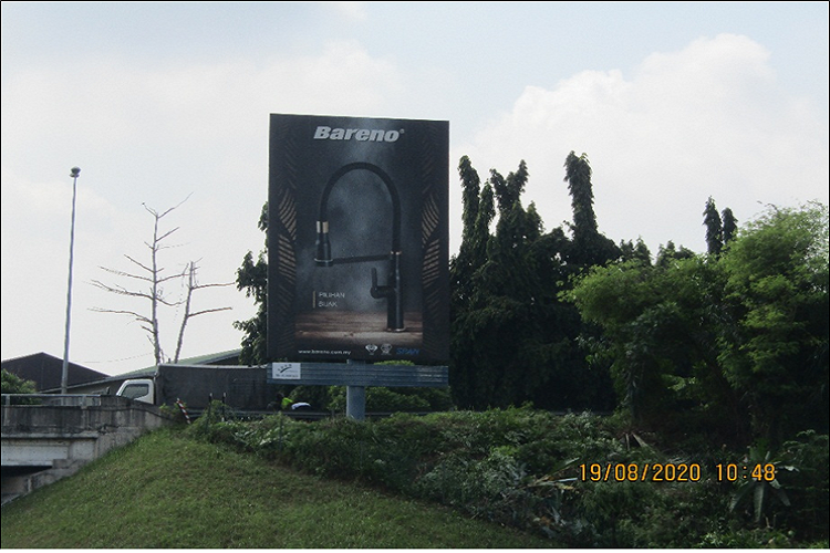 1 Sided Spectacular Billboard at NKVE KM9.2 at Jalan Monfort, Selangor