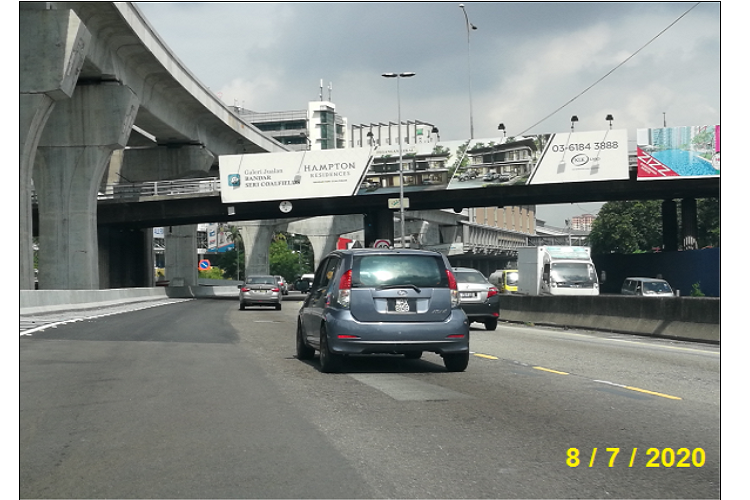 1 Sided Overhead Bridge Billboard at Bandar Sri Damansara Interchange, Bandar Sri Damansara, Selangor (near Decathlon)